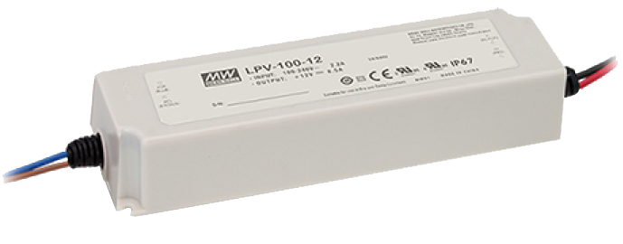 DC12V 100W電源驅動器-防水塑膠外殼