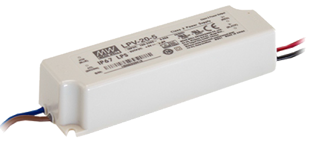DC12V 20W電源驅動器-防水塑膠外殼