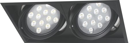 LED 方形嵌燈架-雙燈