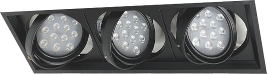 LED 方形嵌燈架-三燈