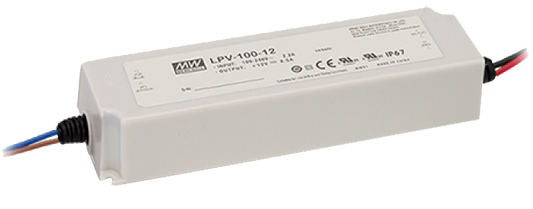 DC12V 100W電源驅動器-防水塑膠外殼