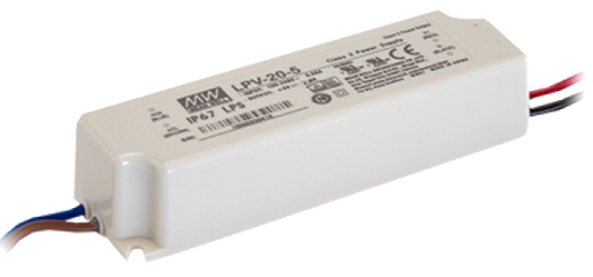 DC12V 20W電源驅動器-防水塑膠外殼