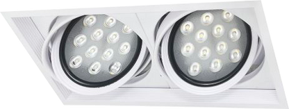 LED 方形嵌燈架-雙燈