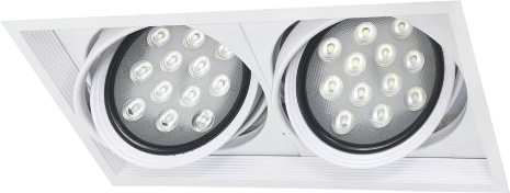 LED 方形嵌燈架-雙燈