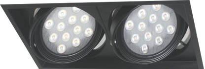 LED 方形嵌燈架-雙燈